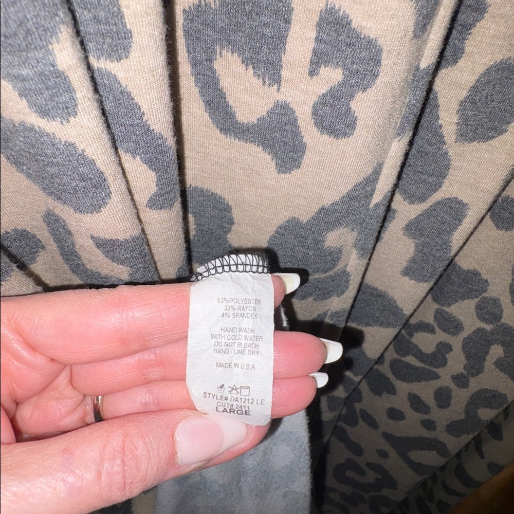 Impressions Neutral Leopard Print Sleeveless Maxi… - image 6